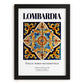 Lombardia (Lombardy), Italy – Travel Wall Art, in sleek black frame