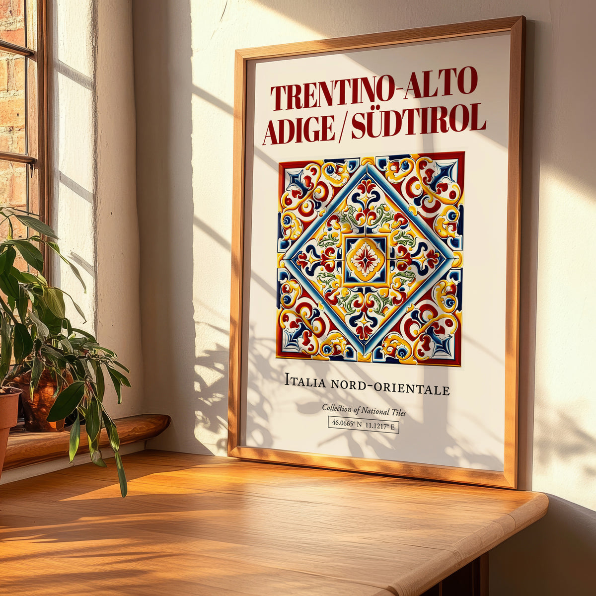 Trentino-Alto Adige/Südtirol, Italy – Travel Print, clean layout with no caption