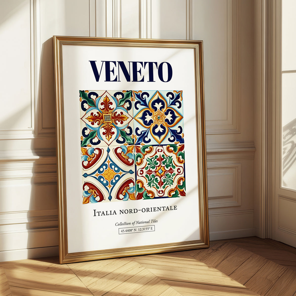 Veneto, Italy – Travel Poster, styled in a charming Paris street view