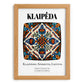 Klaipėda, Lithuania – Cityscape Wall Art, set in oak frame