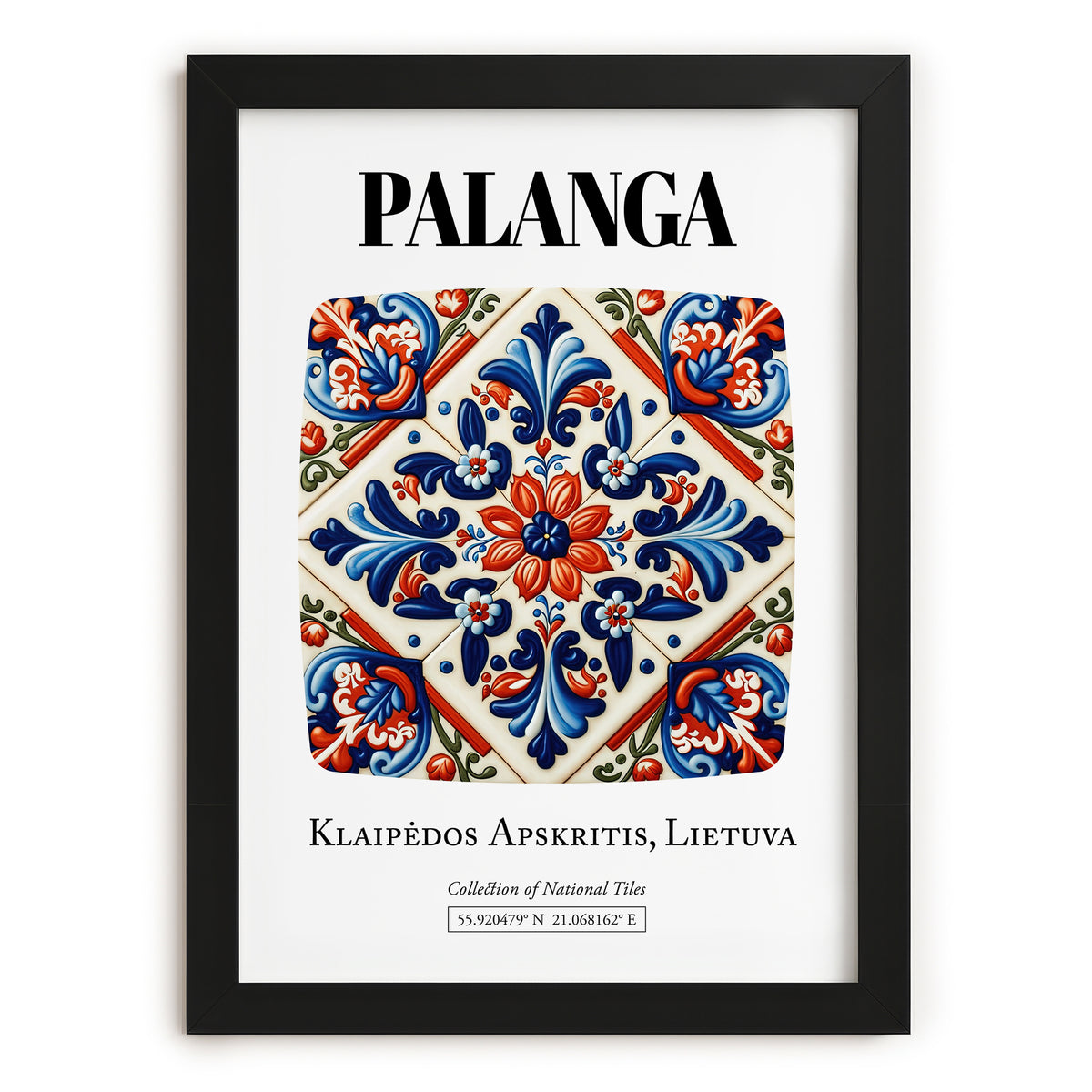 Palanga, Lithuania – Travel Wall Art, in sleek black frame