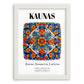 Kaunas, Lithuania – Travel Wall Art, placed in minimal white frame
