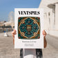Ventspils, Latvia – Travel Print, no-text version framed in wood