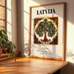 Latvija, Latvia – Wanderlust-Inspired Poster, clean layout with no caption