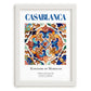 Casablanca, Morocco – Travel Wall Decor, placed in minimal white frame