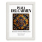 Playa del Carmen, Mexico – Travel Print, placed in minimal white frame