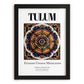 Tulum, Mexico – Travel Wall Decor, in sleek black frame