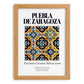 Puebla de Zaragoza, Mexico – Cultural Heritage Wall Art, set in oak frame