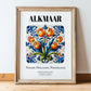 Alkmaar, Netherlands – Travel Destination Art, in wooden frame leaning on the floor