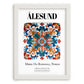 Ålesund, Norway – Travel Poster, placed in minimal white frame