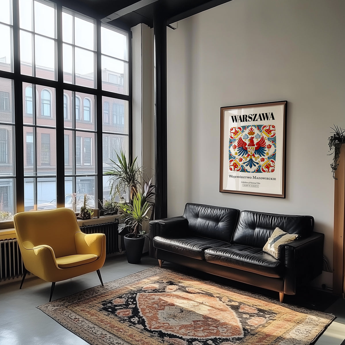 Warszawa, Poland – Wanderlust Wall Decor, unframed on coastal sand
