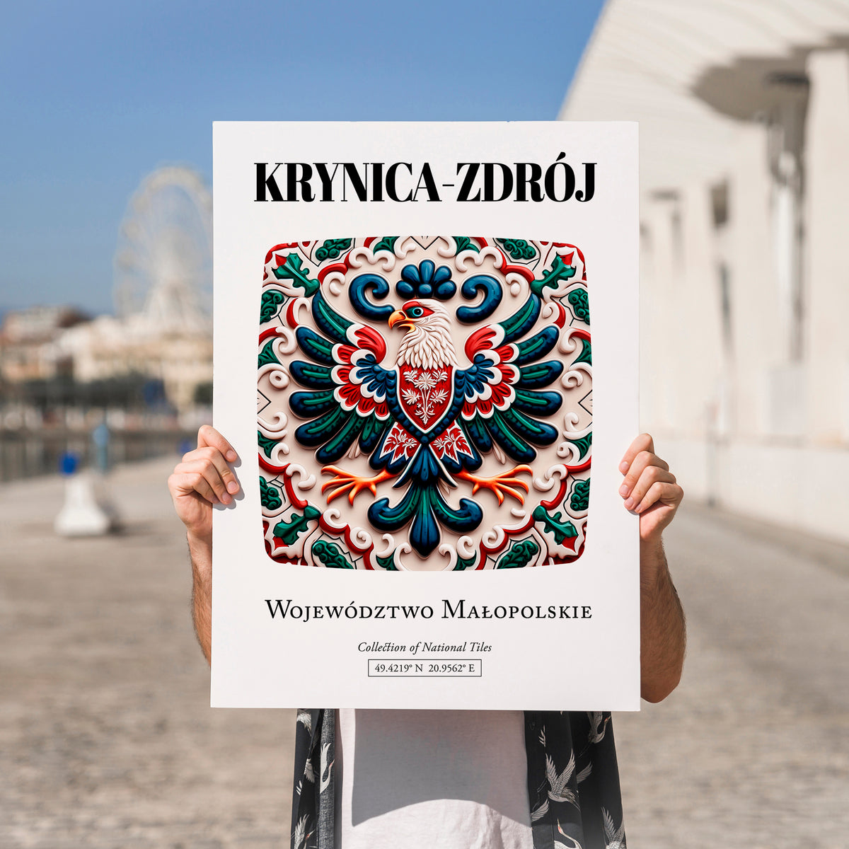Krynica-zdrój, Poland – Dream Destination Decor, no-text version framed in wood