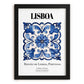 Lisboa, Portugal – Travel Print, in sleek black frame
