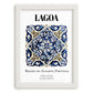 Lagoa, Portugal – Travel Wall Art, placed in minimal white frame