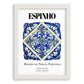 Espinho, Portugal – Minimalist Travel Print, placed in minimal white frame