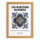 São Martinho Do Porto, Portugal – Travel Print, set in oak frame