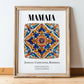 Mamaia, Romania – Travel Print, in wooden frame leaning on the floor