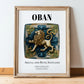 Oban, Scotland – Travel Wall Art, in wooden frame leaning on the floor