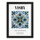 Visby, Sweden – Travel Poster, in sleek black frame