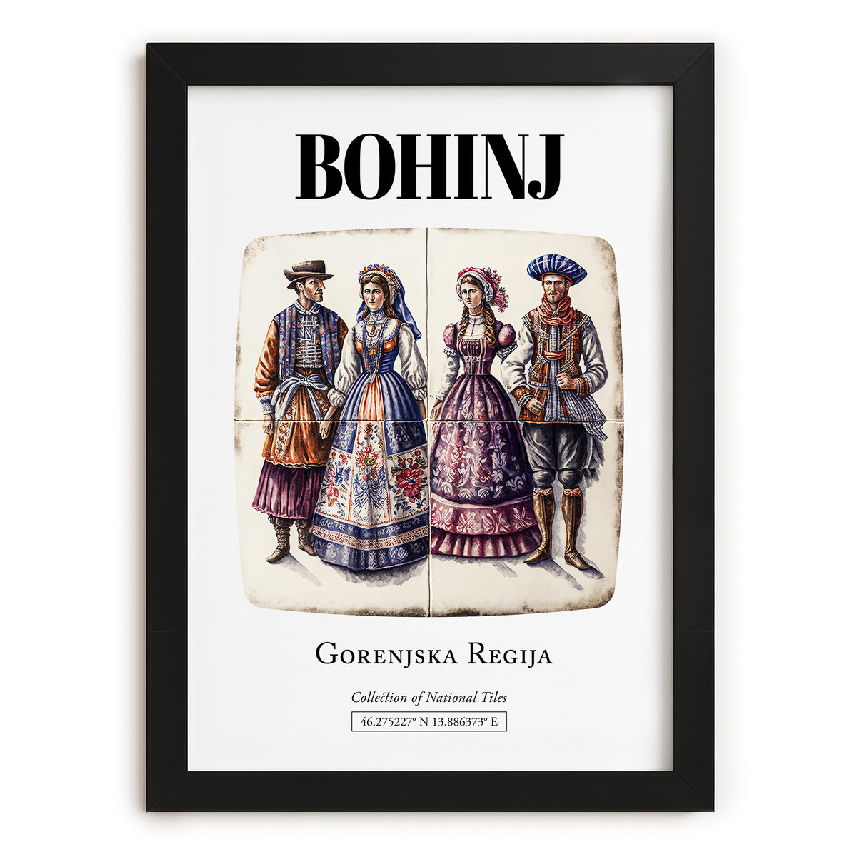 Bohinj, Slovenia – Travel Wall Art, in sleek black frame