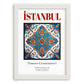 İstanbul, Turkey – Travel Poster, placed in minimal white frame