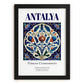 Antalya, Turkey – Global Cities Wall Print, in sleek black frame