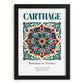 Carthage, Tunisia – Global Cities Wall Print, in sleek black frame
