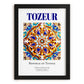 Tozeur, Tunisia – Tourist Destination Poster, in sleek black frame