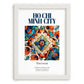Ho Chi Minh City, Vietnam – Vintage Travel Poster, placed in minimal white frame