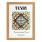Tenby, Wales – Vintage Travel Poster, set in oak frame