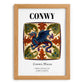 Conwy, Wales – Travel Poster, set in oak frame