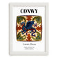 Conwy, Wales – Travel Poster, placed in minimal white frame