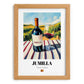 Jumilla – Spanish Red Wine, Wine Bar Poster, set in oak frame