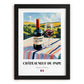 Châteauneuf-du-Pape – French Red Wine, Wine Bar Print, in sleek black frame