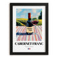 Cabernet Franc – French Red Wine, Enoteca Poster, in sleek black frame
