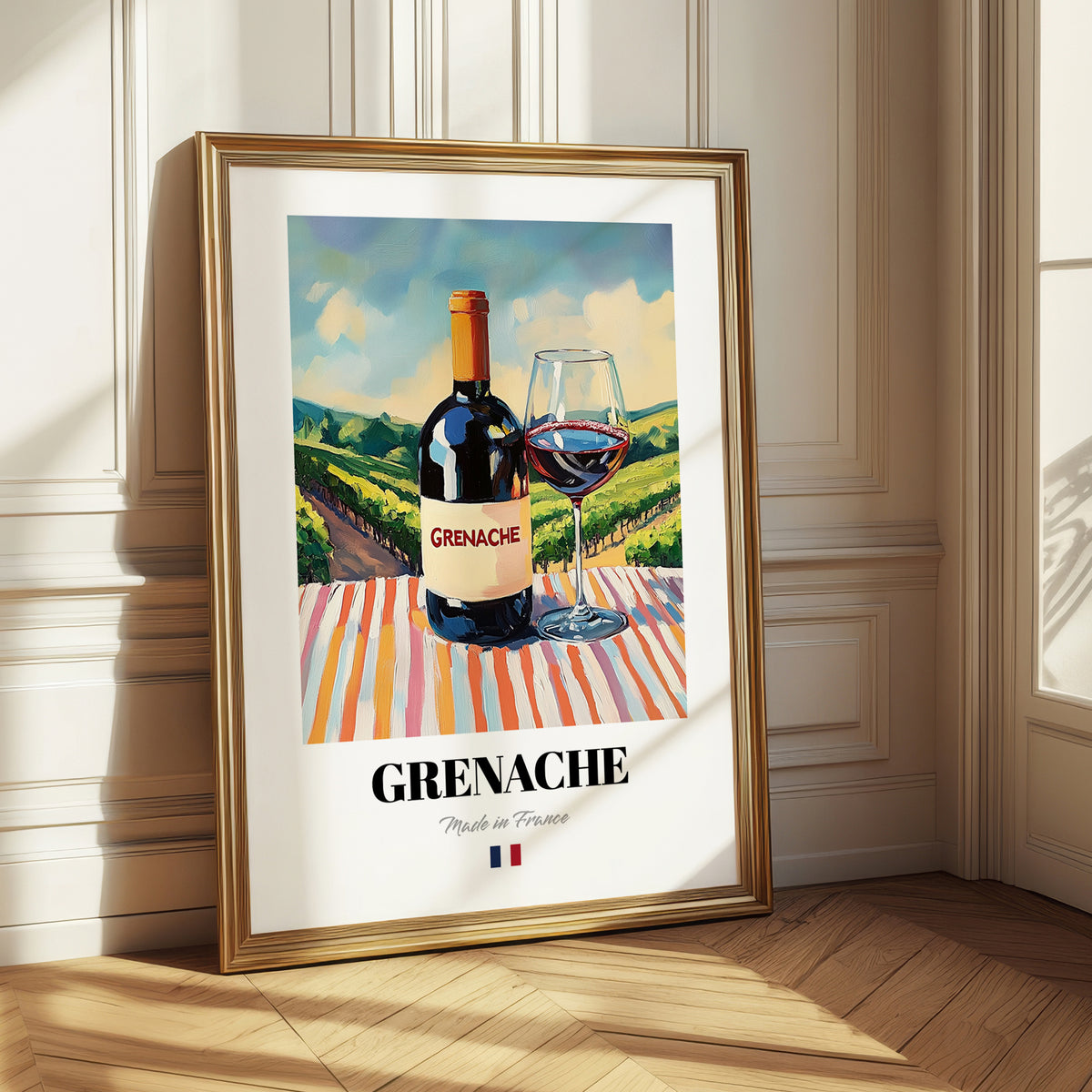 Grenache – French Red Wine, Vineyard Terrace Wall Art