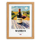 Madiran – French Red Wine, Vinoteca Wall Art, set in oak frame