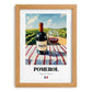 Pomerol – French Red Wine, Vinoteca Still Life, set in oak frame