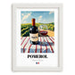 Pomerol – French Red Wine, Vinoteca Still Life, placed in minimal white frame