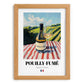 Pouilly-Fumé – French White Wine, Enoteca Illustration, set in oak frame