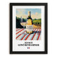 Alsace Gewürztraminer – French White Wine, Tasting Room Print, in sleek black frame