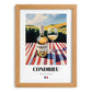 Condrieu – French White Wine, Tasting Room Poster, set in oak frame