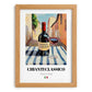 Chianti Classico – Italian Red Wine, Wine Bar Poster, set in oak frame