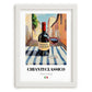 Chianti Classico – Italian Red Wine, Wine Bar Poster, placed in minimal white frame