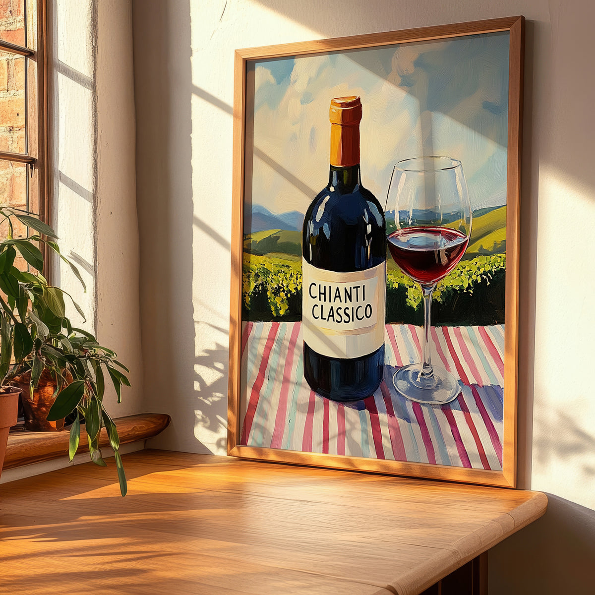 Chianti Classico – Italian Red Wine, Tasting Room Art, clean layout with no caption