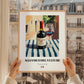 Aglianico del Vulture – Italian Red Wine, Vineyard Terrace Poster, styled in a charming Paris street view