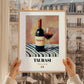 Taurasi – Italian Red Wine, Vineyard Terrace Print, styled in a charming Paris street view