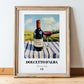 Dolcetto d'Alba – Italian Red Wine, Vinoteca Wall Art, in wooden frame leaning on the floor