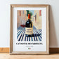 Cannonau di Sardegna – Italian Red Wine, Wine Bar Poster, in wooden frame leaning on the floor