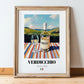Verdicchio – Italian White Wine, Bodega Poster, in wooden frame leaning on the floor
